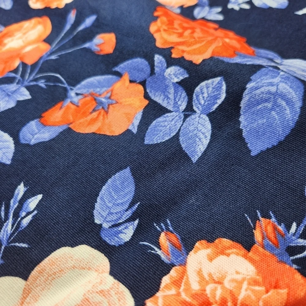 Talbots Floral Navy Pencil Skirt Size 4